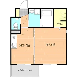 ジラ ソーレ【3階】の間取り