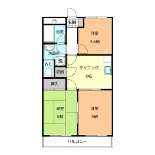 グリーンガーデン立込【3階】の間取り