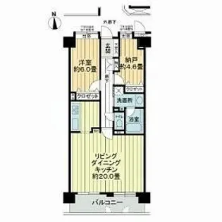 ライオンズヒルズ泉中央【7階】の間取り