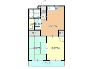 コーシンハイツ【1階】の間取り