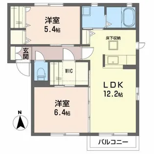 Kフラッツ【1階】の間取り