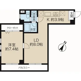 コンフォートピア町田【2階】の間取り