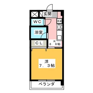 アベニュー大宝【1階】の間取り