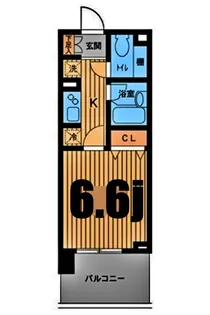 ドゥーエ横濱台町【8階】の間取り