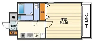 ISM中之島レジデンス(旧HF中之島レジデンス)【4階】の間取り