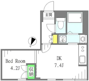 LAPiS西新宿五丁目【3階】の間取り