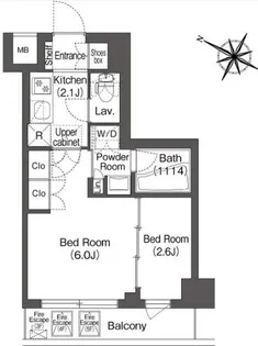 コンフォリア二葉【5階】の間取り