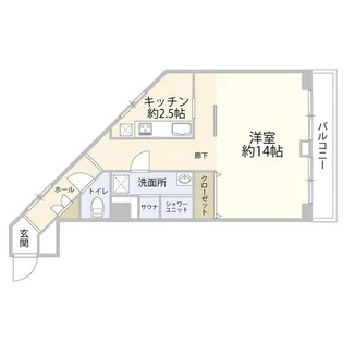 キャッスルマンション代官山(0005713)【3階】の間取り