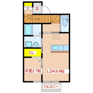 Otus A棟【2階】の間取り