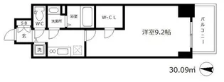 プレサンス江戸堀【7階】の間取り