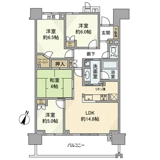 ライオンズ守谷駅前プレミアム【4階】の間取り