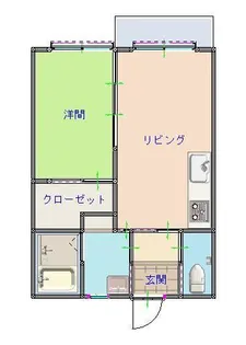 ドミナント大塔【1階】の間取り