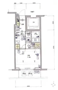 GENOVIA西大島green veil【2階】の間取り