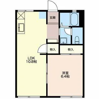 タウニー十宮【2階】の間取り