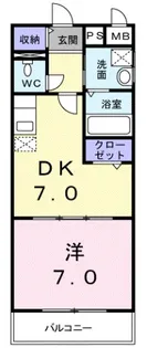 コージーコート加美【4階】の間取り