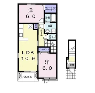 ボナール【2階】の間取り