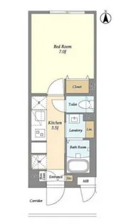 ラクラス中野南台【1階】の間取り