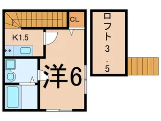 ベルラピス中山【2階】の間取り