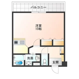 内外うつぼビル【11階】の間取り