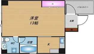 SENSE UMEKITA【7階】の間取り