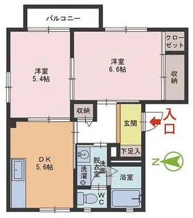 リベルティ【2階】の間取り