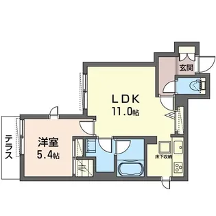 クローバーハウス【1階】の間取り