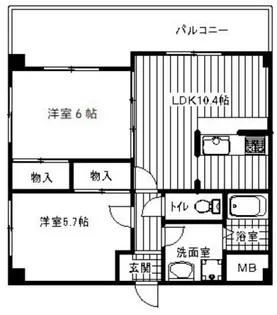 ノーマンヒルズ【2階】の間取り