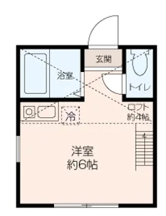 ユナイト田浦フォルタレーザ【2階】の間取り