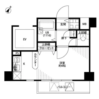 プレール・ドゥーク水天宮II【9階】の間取り
