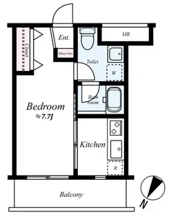 レグラス大岡山【4階】の間取り