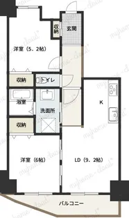 ロイヤルステージ福生【7階】の間取り