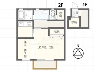 ラス・フローレンス【2階】の間取り