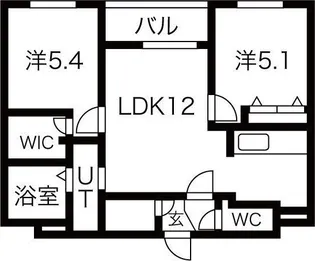 Rejoice東札幌【4階】の間取り