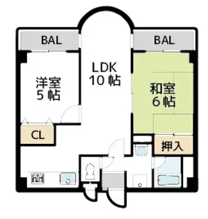 リヴィエール川西【3階】の間取り