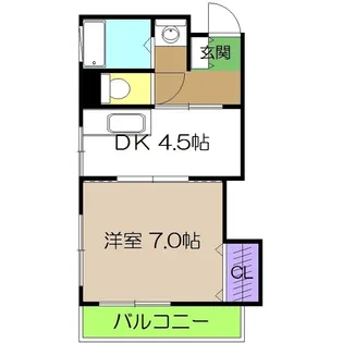 ネオクレメント【4階】の間取り