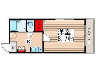 エストゥディオ尾高【1階】の間取り