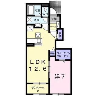 ツインスフィア I【1階】の間取り