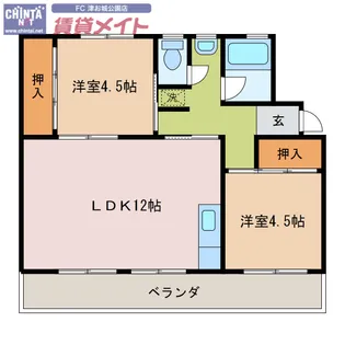 maisonCiero【2階】の間取り