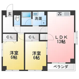 カサベラ【2階】の間取り