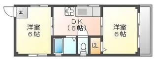 Old brick BLD【4階】の間取り