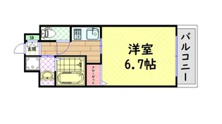 エスリード弁天町南【9階】の間取り