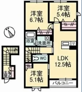 コフレ C【2階】の間取り
