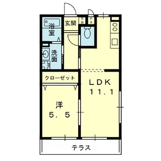 Casa lira【1階】の間取り