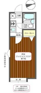 シャンブル綾瀬J【1階】の間取り