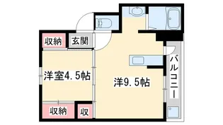 ビレッジハウス十王堂1号棟【4階】の間取り
