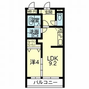 ライズ熊本駅南【2階】の間取り