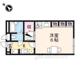 レオパレスアクアマリン【2階】の間取り