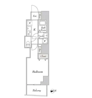 プルミエ市谷薬王寺【5階】の間取り