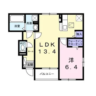 メゾンヒヨリ【1階】の間取り