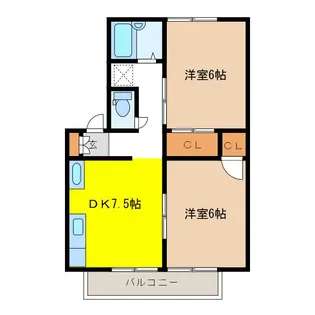 ハイム88C【2階】の間取り